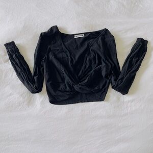 Urban Outfitters Twist Knot Cropped Tee